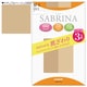 SABRINA(サブリナ） なめらかな肌触り ストッキング 3足組 L-LL ナチュラルベージュ SP76LY