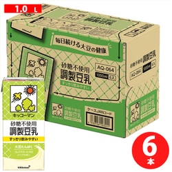 砂糖不使用 調製豆乳 1L×6本