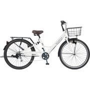 シティサイクル ベルヴェデールシティ 26インチ 6段変速 マットホワイト CHW-CC266BDRSW-BAA