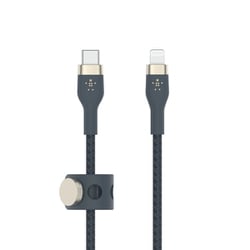 BOOST↑CHARGE PRO Flex Lightning to USB-Cケーブル 1m ブルー CAA011BT1MBL
