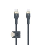 BOOST↑CHARGE PRO Flex Lightning to USB-Cケーブル 1m ブルー CAA011BT1MBL