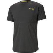 M FIRST MILE COMMERCIAL SS Tシャツ 523626 01 PUMA BLACK Sサイズ [ランニングウェア シャツ メンズ]