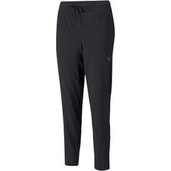 ウィメンズ ヨガ スタジオ テーパード ウーブンパンツ 521923 01 Puma Black Sサイズ [フィットネス ヨガ パンツ レディース]