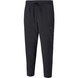 ウィメンズ ヨガ スタジオ ファウンド ウーブン 3/4 トレーニング パンツ 521900 01 Puma Black Sサイズ [フィットネス ヨガ パンツ レディース]