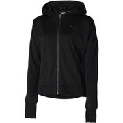 ウィメンズ フルジップ フーテッド ジャケット 674933 01 PUMA Black Lサイズ [ランニングウェア パーカー レディース]