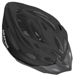 GRAPHIS（グラフィス） 自転車用ヘルメット フリーサイズ（58cm～61cm） マットブラック GR-I-MV28
