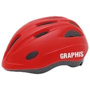 GR-HB6-3 [GRAPHIS（グラフィス） 子ども用サイクルヘルメット Mサイズ（52cm～56cm） マットレッド]