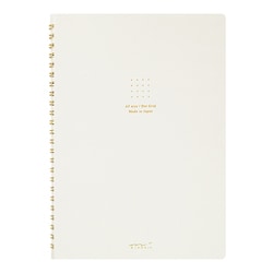 リングノート A5 カラー ドット方眼 白 15331006