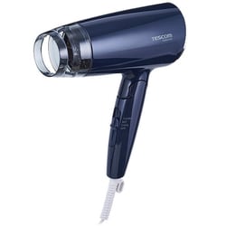 ヘアドライヤー naturam（ナチュラム） 速乾 軽量 コンパクト 1200W マイナスイオン 折り畳み式 切替スイッチ<TURBO-SET-COOL> ネイビー TD200B-A
