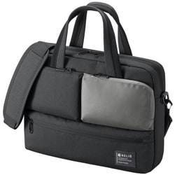 カジュアルPCバッグ 13.3インチPC対応 撥水加工 キャリーサポーター付き ブラック BAG-CA11BK