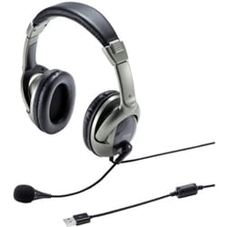 USBヘッドセット MM-HSU10GMN