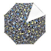 子供用傘 ZAZZY ZAPS(ザジーザップス) 働く車 Mサイズ 50cm 手開き式 透明窓付き(1面) クロ 6731653-003-11-0