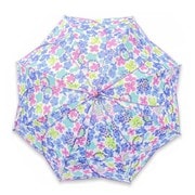 子供用傘 Orange Bonbon(オレンジボンボン) FLOWER & FLOWER Mサイズ 50cm 手開き式 ブルー/水彩 6731698-003-05-2