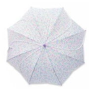 子供用傘 Orange Bonbon(オレンジボンボン) FLOWER & FLOWER Mサイズ 50cm 手開き式 パープル/小花 6731698-003-13-7