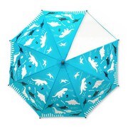 子供用傘 Color Change Umbrella Lサイズ 55cm 手開き式 透明窓付き(1面) ダイナソー/ブルー 6731699-004-05-8
