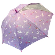 子供用傘 Orange Bonbon(オレンジボンボン) MILKY UNICORN Mサイズ 50cm 手開き式 透明窓付き(1面) パープル 6731601-003-13-1
