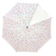子供用傘 Orange Bonbon(オレンジボンボン) ねこ Mサイズ 50cm 手開き式 透明窓付き(1面) ピンク 6731604-003-06-0
