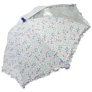 子供用傘 Orange Bonbon（オレンジボンボン） ミニフラワー Sサイズ 45cm 手開き式 透明窓付き（1面） 手開き式 パープル 6731605-002-13-0