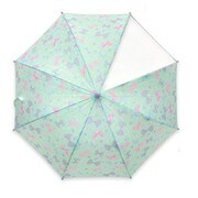 子供用傘 Orange Bonbon(オレンジボンボン) リボン Sサイズ 45cm 手開き式 透明窓付き グリーン 6731606-002-10-8