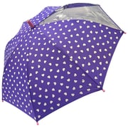 子供用傘 Orange Bonbon(オレンジボンボン) Color Change Umbrella ハート Mサイズ 50cm 手開き式 透明窓付き(1面) パープル 6731607-003-13-5