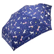 折りたたみ傘 MILKY UNICORN フリー 55cm 手開き式 6本骨 紺 6731611-006-01-6