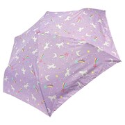 折りたたみ傘 MILKY UNICORN フリー 55cm 手開き式 6本骨 パープル 6731611-006-13-9