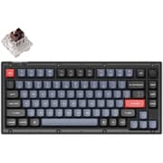 Keychron V1 QMK カスタム・メカニカルキーボード ノブバージョン RGB - US配列（テンキーレス）-Keychron K Pro 茶軸 / フロステッドブラック（半透明） V1-C3-US