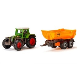 siku ミニカー トラクターとトレーラー 1628 フェント Fendt トラクター 木材運搬トレーラー付き: ｜教育・保育関係者