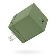 D0081OG [超高速 充電器 コンセントプラグ cube 30W 1C オリーブグリーン]