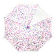 子供用傘 Petit Angelina(プチアンジェリーナ) 水彩リボン Sサイズ 45cm 手開き式 透明窓付き(1面) プチリボン/ピンク 8731602-002-06-3