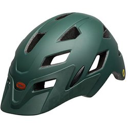7101827 サイドトラック マット ダークグリーン/オレンジ UC 19 安全規格 CEマーク [自転車ヘルメット]