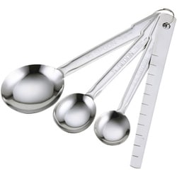 Kai Kitchen ステンレス 計量スプーンセット 薄型ヘラ付き DH8121
