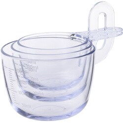 Miles Kimball 4 -Piece Glass Measuring Cup Set