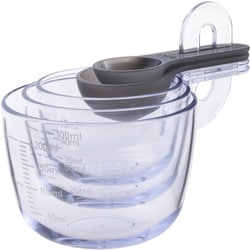 ヨドバシ.com - 貝印 KAI DH8130 [Kai Kitchen スタッキング 計量カップ 計量スプーン 5個セット 60ml 100ml  200ml 小さじ1 大さじ1] 通販【全品無料配達】