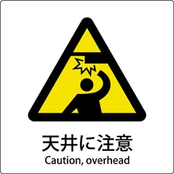 6300001144 [JIS標識ピクトサイン 天井に注意]