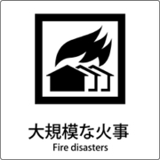 6300001171 [JIS標識ピクトサイン 大規模な火事]