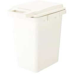 ゴミ箱 47L 抗菌 防臭 パッキン 密閉 臭わない ふた付き ロック機能 ハンドル 抗菌ペール ごみ箱 ダストボックス ホワイト BED017