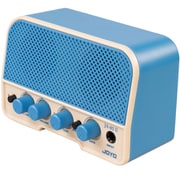 Bluetooth搭載 レトロデザイン 充電式 ミニアンプ JA-02 II BLUE