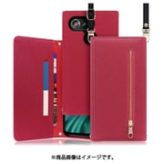 WORK50AND-RS-S6 [LOOF SHOULDER Android One S6用 クラッチバッグ型スマホショルダーケース ロングストラップ＆カードポケット付き ダスティローズ]