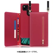 WORK50GG-RS-GPX4A [LOOF SHOULDER Google Pixel 4a用 クラッチバッグ型スマホショルダーケース ロングストラップ＆カードポケット付き ダスティローズ]