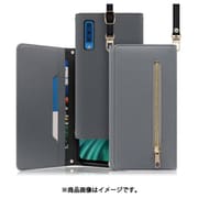 LOOF SHOULDER Galaxy A7用 クラッチバッグ型スマホショルダーケース ロングストラップ&カードポケット付き グレー WORK50GX-GY-A7