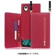 LOOF SHOULDER Galaxy A22 5G用 クラッチバッグ型スマホショルダーケース ロングストラップ&カードポケット付き ダスティローズ WORK50GX-RS-GA225G