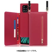 LOOF SHOULDER Galaxy A51 5G用 クラッチバッグ型スマホショルダーケース ロングストラップ&カードポケット付き ダスティローズ WORK50GX-RS-GA515G