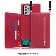 LOOF SHOULDER Galaxy A52 5G用 クラッチバッグ型スマホショルダーケース ロングストラップ&カードポケット付き ダスティローズ WORK50GX-RS-GA525G
