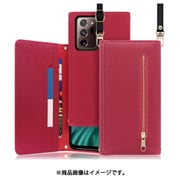 LOOF SHOULDER Galaxy M23 5G用 クラッチバッグ型スマホショルダーケース ロングストラップ&カードポケット付き ダスティローズ WORK50GX-RS-GM23
