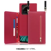 LOOF SHOULDER Galaxy S20+用 クラッチバッグ型スマホショルダーケース ロングストラップ&カードポケット付き ダスティローズ WORK50GX-RS-GS20P