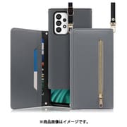 LOOF SHOULDER Galaxy S20 Ultra用 クラッチバッグ型スマホショルダーケース ロングストラップ&カードポケット付き グレー WORK50GX-GY-GS20U