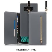 LOOF SHOULDER Galaxy S6用 クラッチバッグ型スマホショルダーケース ロングストラップ&カードポケット付き グレー WORK50GX01-GY-GS6