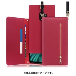 LOOF SHOULDER Galaxy S9用 クラッチバッグ型スマホショルダーケース ロングストラップ＆カードポケット付き ダスティローズ WORK50GX01-RS-S9