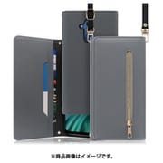 WORK50HW01-GY-M20L [LOOF SHOULDER HUAWEI Mate 20 lite用 クラッチバッグ型スマホショルダーケース ロングストラップ＆カードポケット付き グレー]